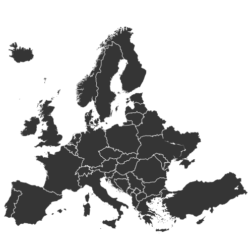 Map of the european region