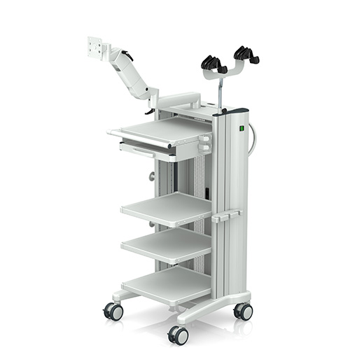 Endoscopy cart dual holder compact-cart from iTD