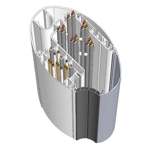 Separate cable management of the pro-cart from iTD