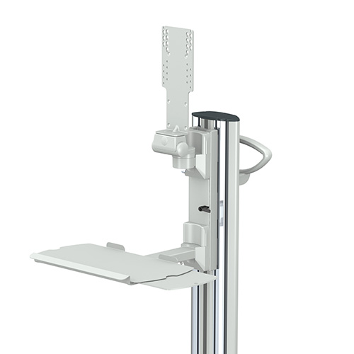 Small monitor holder for medical monitor cart from iTD 