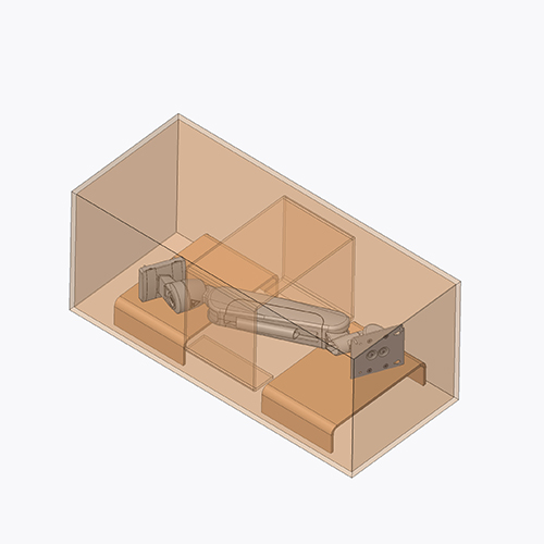 Pre-assembled medical mounting arm lf-port from iTD