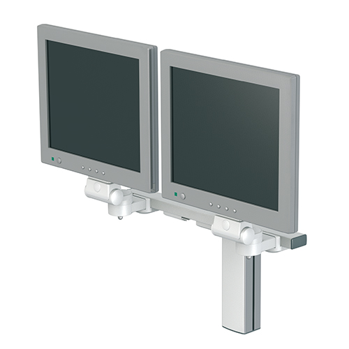 Medical mounting arm mf-port with double monitor holder from iTD