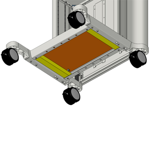 Gegengewichte an der Basis des classic-cart von iTD