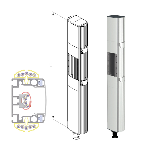 Profil Profi fuer das medizinische Traegersystem modul-port von iTD