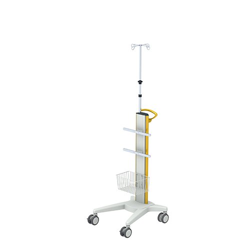 Medizinischer Geraetewagen vexio-cart mit Infusionsstativ von iTD