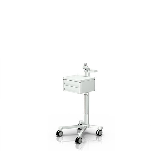 Medical cart with Philips table mount adapter from iTD