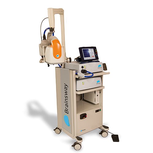 Medizinischer Geraetewagen classic-cart fuer die Gehirnstimulation von iTD