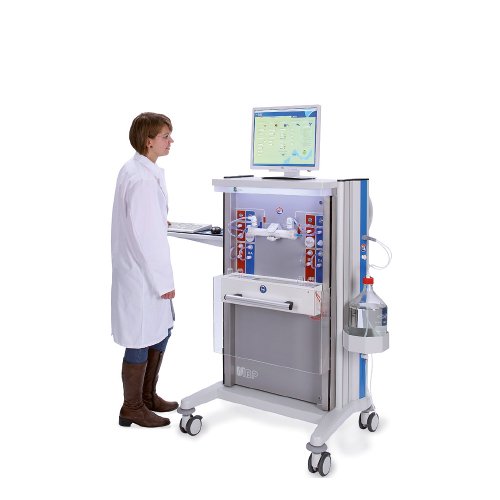 Medizinischer Geraetewagen compact-cart fuer die Messung von Haemodialysatoren von iTD