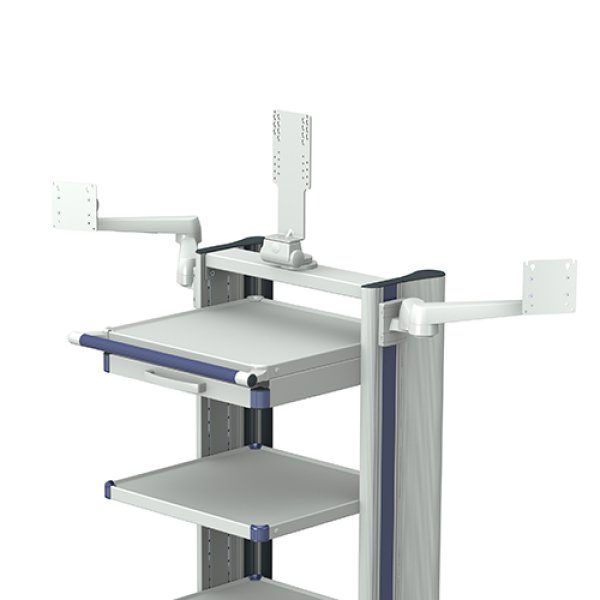 Monitor mount for the classic-cart medical cart from iTD