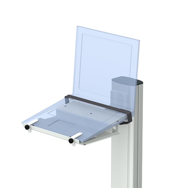 Laptop holder for the vexio-cart medical cart from iTD