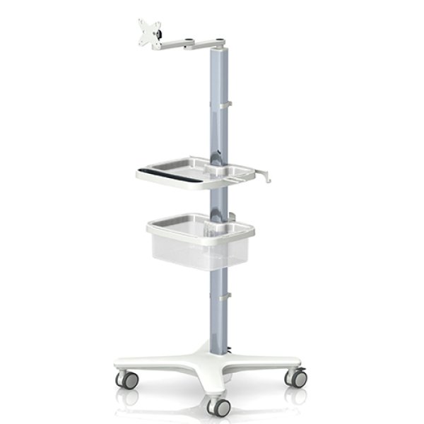 Medical roll stand elo-cart with two baskets from iTD