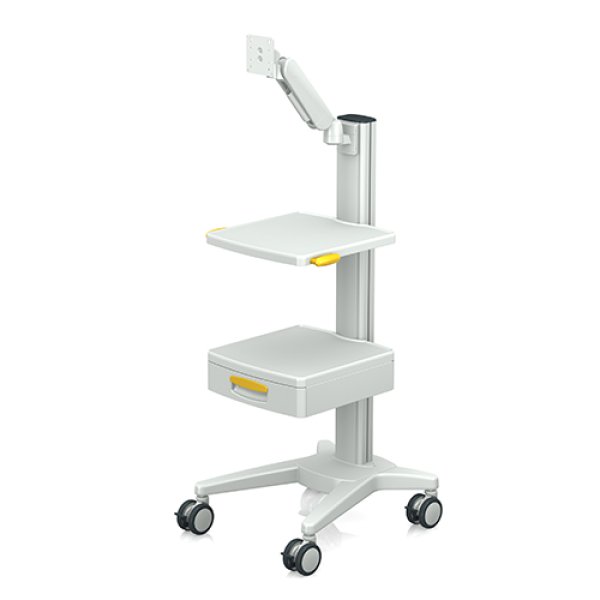 Medical mounting arm lf-port on medical cart runner from iTD