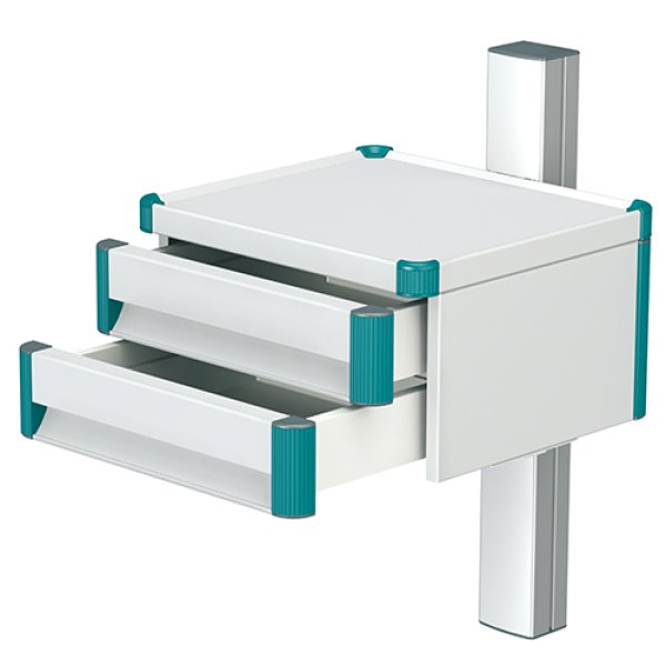 Block of drawers for the modul-port medical mounting system from iTD